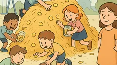 Witz: Alle Kinder brauchen Geld wie Heu…