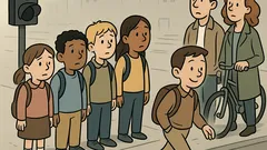 Witz: Alle Kinder halten vor der roten Ampel…