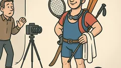 Witz: Ich bin Tennisspieler, Skifahrer, Schwimmer…