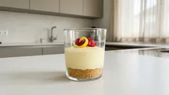 Zitronen-Cheesecake im Glas: No-Bake-Dessert, das in Minuten vorbereitet ist