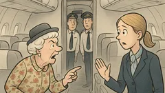 Witz: Im Jumbo-Jet fragt eine Dame…