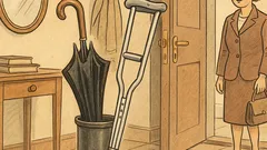 Witz: Ich erkenne Sie am Regenschirm