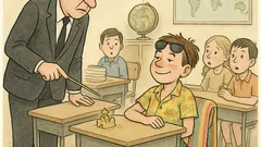 Witz: „Na, Herbert, wie waren die Ferien?“