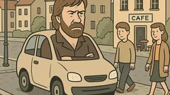 Witz: Chuck Norris hat beim Autofahren Nachteil