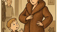 Witz: Jochen mustert Muttis neuen Pelzmantel