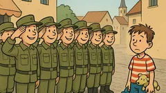 Witz: Alle Kinder dienen beim Bund...