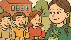 Witz: Alle Kinder essen Möhren, nur Gabi…