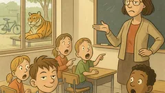 Witz: Olli schreibt „Tiger“ klein…