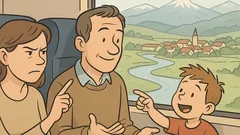 Witz: Im Zug fragt der Sohn…