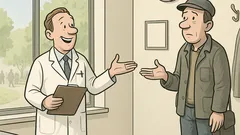 Witz: Arzt empfiehlt Spaziergang – vor der Arbeit?