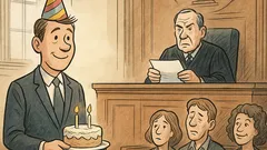 Witz: Zum Verkündungstermin erschienen – und dann…