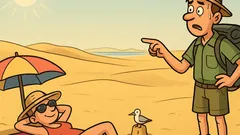 Witz: Was machst du in der Wüste?