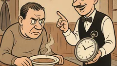 Witz: Herr Ober, meine Suppe ist kalt!