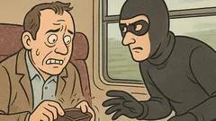 Witz: Ein Mann allein im Zugabteil…