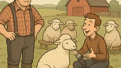 Witz: Fragt der Farmer den neuen Schäfer…