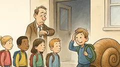 Witz: Alle Kinder sind pünktlich, nur Peter …