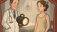 Witz: Nachwuchsschauspielerin kommt zum Arzt