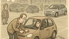 Witz: Ein Mann hupt auf dem Parkplatz…