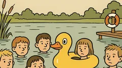 Witz: Alle Kinder stehen bis zum Hals…