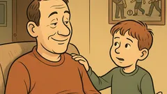 Witz: Papi, man sagt, ich seh aus…