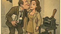 Witz: Redakteur küsst nach Party mit Nachdruck