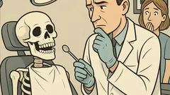 Witz: Kommt ein Skelett zum Zahnarzt...