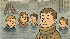 Witz: Allen Kindern steht das Wasser…