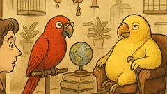 Witz: Eine Frau kauft den Chef-Papagei