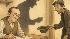 Witz: Ein Bettler bittet um eine Gabe