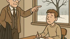 Witz: Professor in Prüfung: Sehen Sie den Baum?