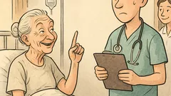 Witz: Oma vor der OP droht