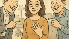 Witz: Siehst du die Ringe an ihren Fingern?