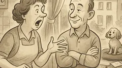 Witz: Frau Esser schimpft über Hund-Erbe