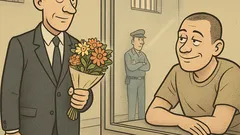 Witz: Ein Anwalt bringt Blumen in Haft