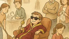 Witz: Alle Kinder helfen, nur Sascha nicht