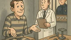 Witz: Gefängnisarzt fragt: „Weshalb sitzen Sie?“