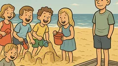 Witz: Alle Kinder stehen im Sand…